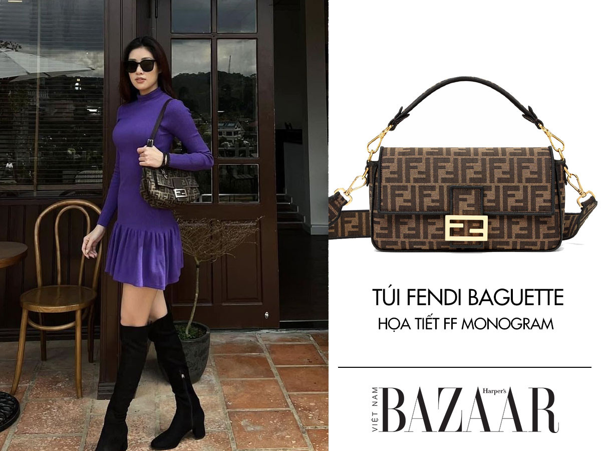 KHÁNH VÂN SỞ HỮU IT BAG BIỂU TƯỢNG CỦA THẬP NIÊN 2000: TÚI FENDI BAGUETTE